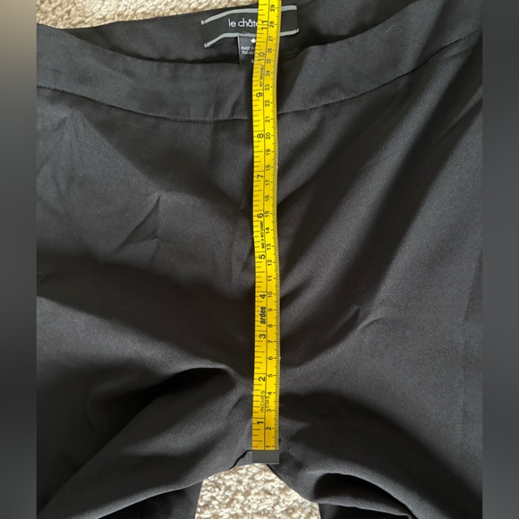 le chateau Black Wide Leg Pants with Purple Floral Print - Picture 9 of 10